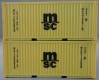 6924 PSK Modelbouw Set of 2 20' Containers "MSC"